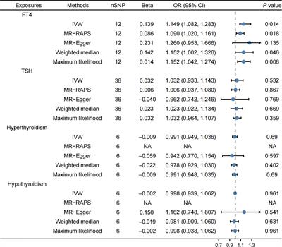 The causal effects of thyroid function and lipids on cholelithiasis: A Mendelian randomization analysis